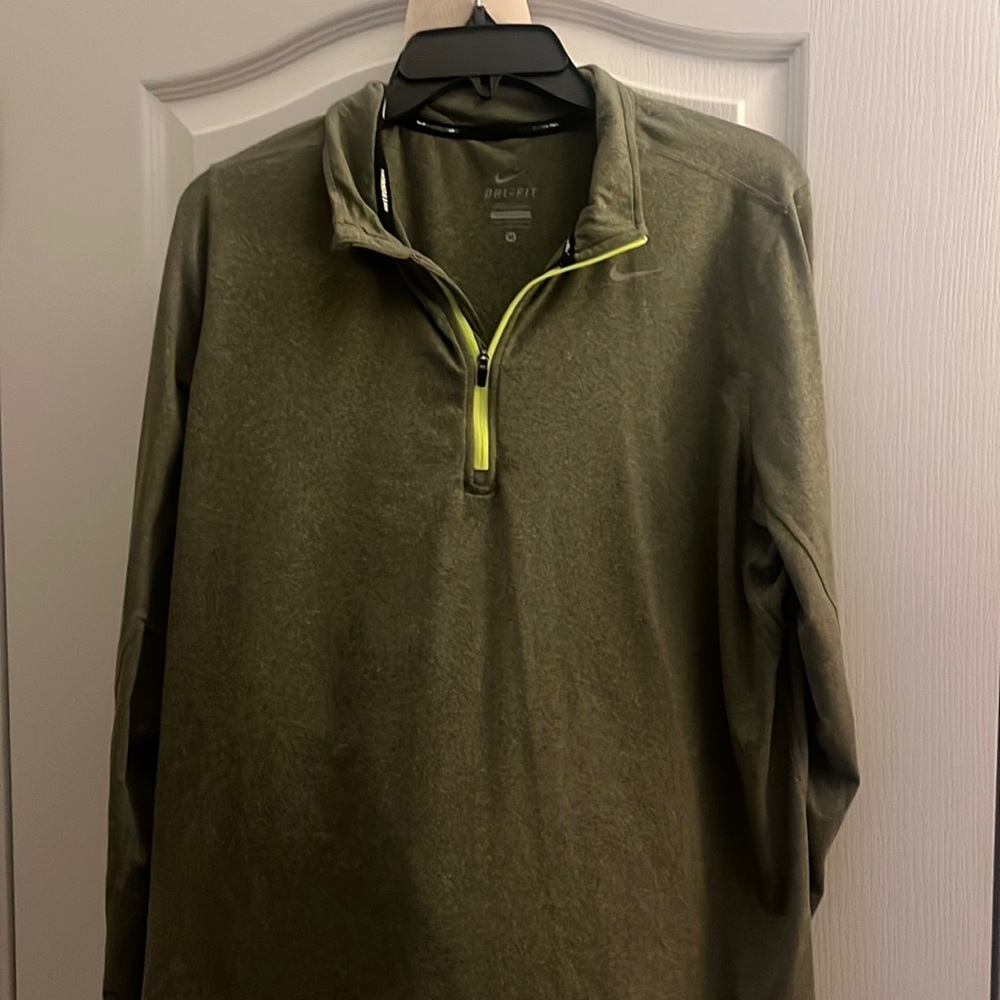 Nike Running Green long sleeve pullover